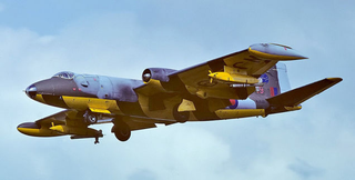 Royal Air Force English Electric Canberra TT18. This variant served as a target tug. (Mike Freer)
